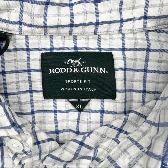 Rodd & Gunn Leefield Long Sleeve Sports Fit Plaid Button Down Shirt size XL NWT - Picture 6 of 11